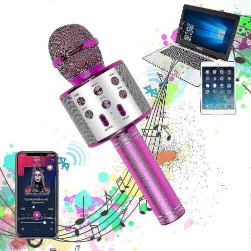 (As show, One size) Karaoke Microphone, Wireless Bluetooth Karaoke Microphone Children 1