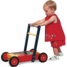 (As show, One size) John Crane Wooden Baby Walker With Alphabet Bricks