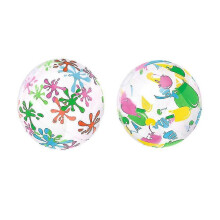 (As show, One size) 2pcs Creative Funny Colorful Inflatable Ball Pvc Water Ball Beach Ball