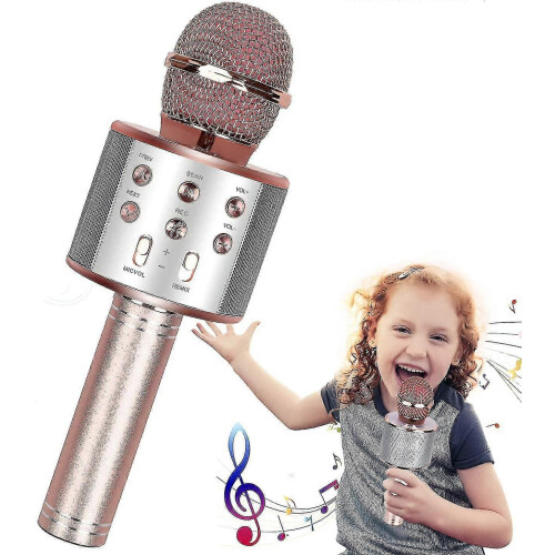 (As show, One size) Microphone, Wireless Bluetooth Karaoke Microphone Children