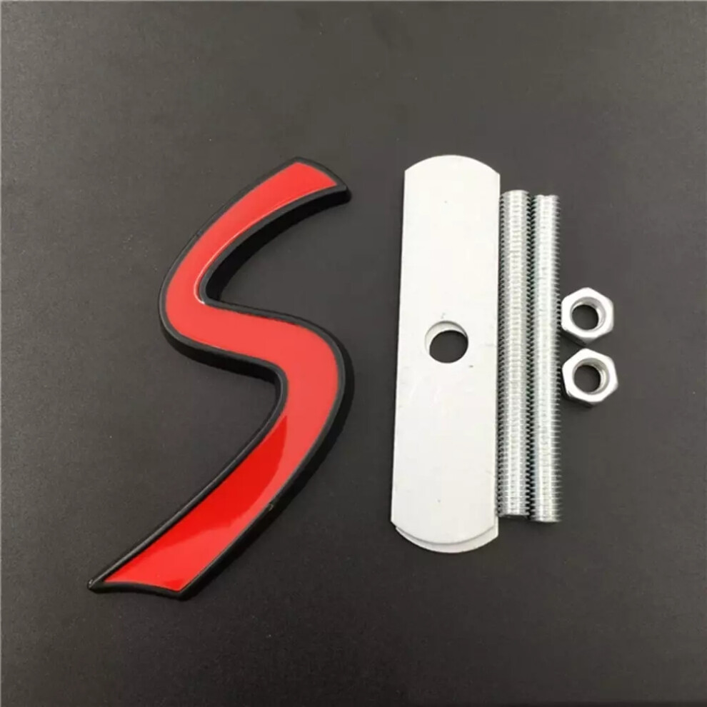 (Black) For Bmw Mini Cooper S Front Grill Badge Emblem R50 R52 R53 R55 R56 R57 R58 R59 R60 Black 6963793343287
