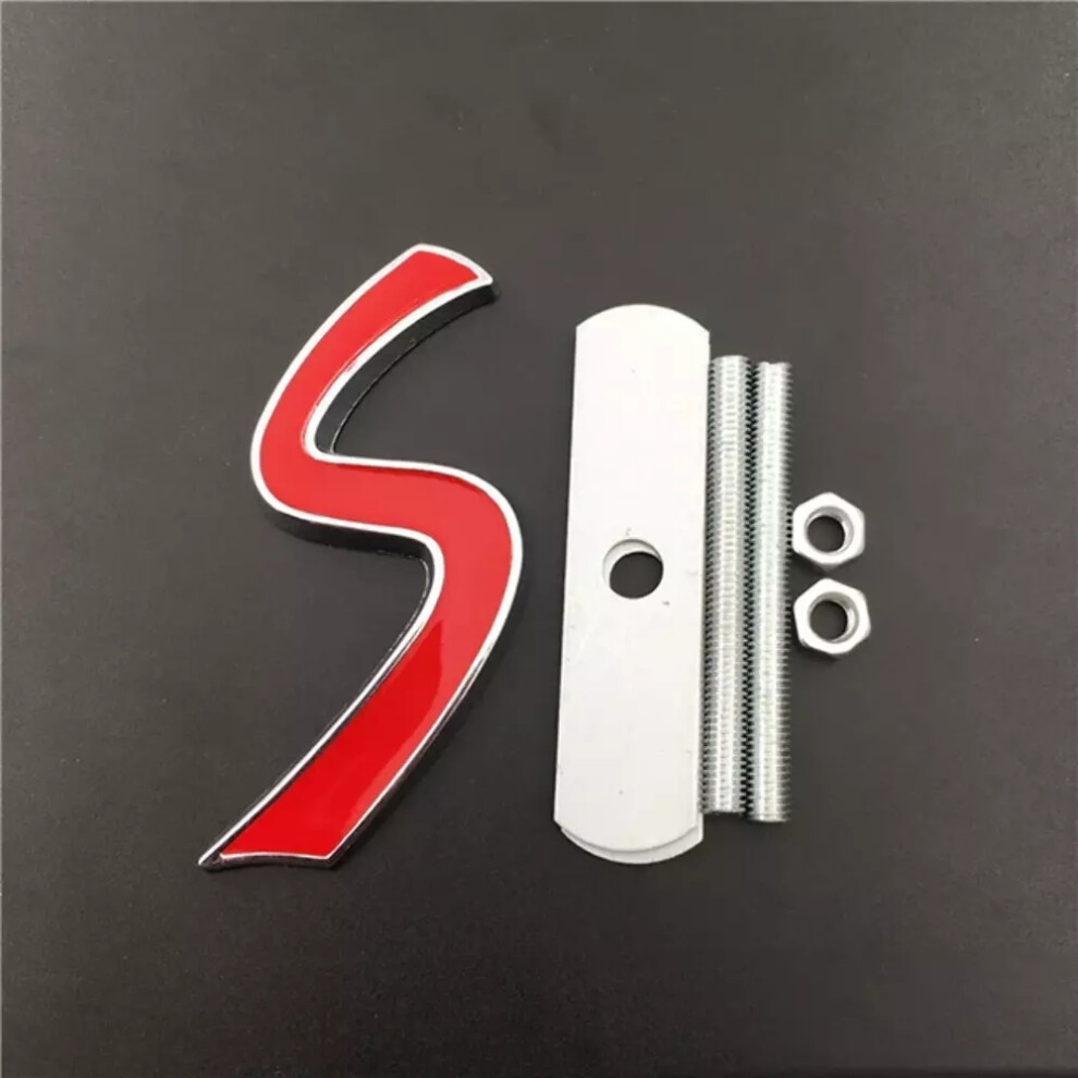 (Silver) For Bmw Mini Cooper S Front Grill Badge Emblem R50 R52 R53 R55 R56 R57 R58 R59 R60 Silver 6963793343294