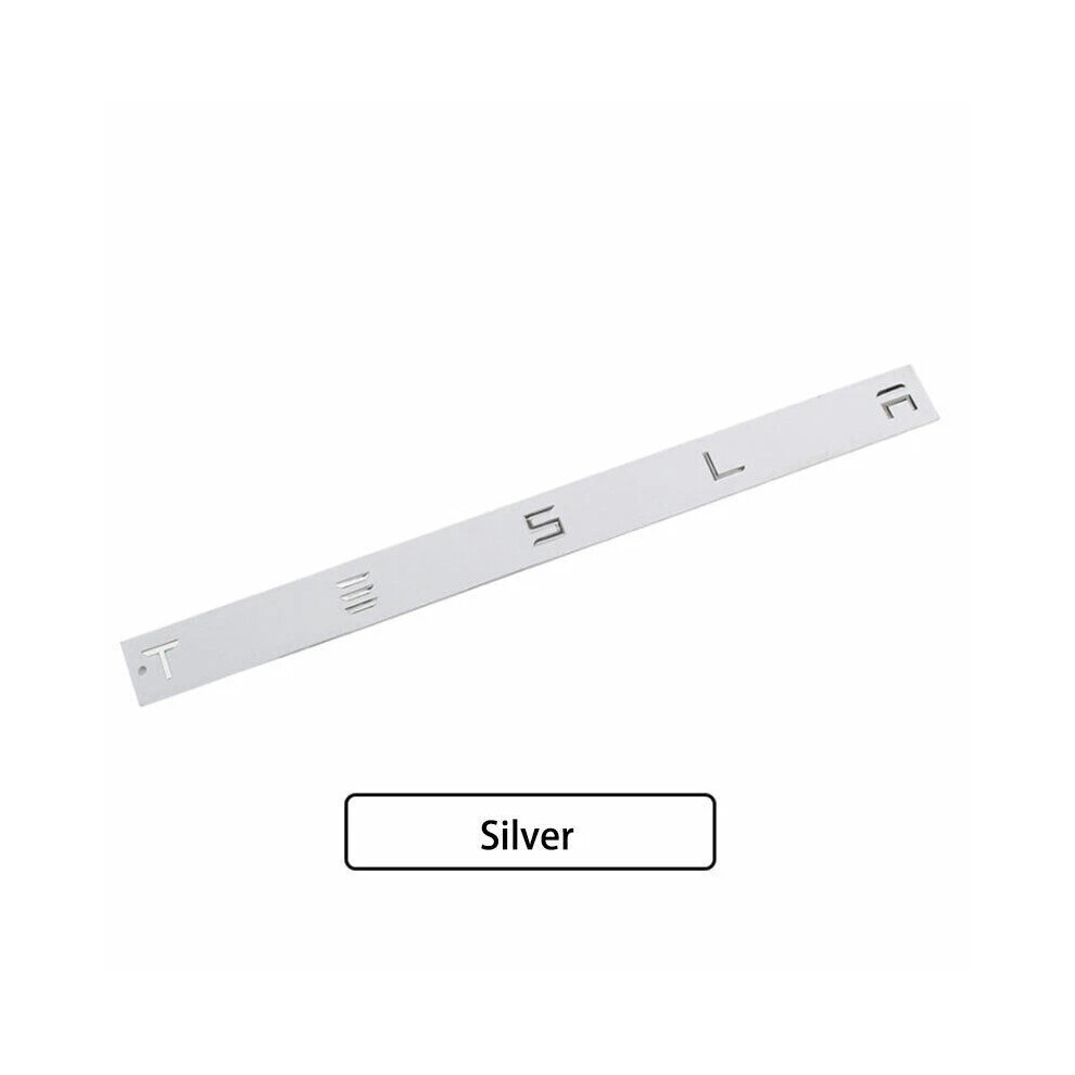 (Silver) 3D Trunk Letters Tailgate Rear Emblem Adhesive Badge Abs For Tesla Model 3 Y X S Uk Silver 6963793343379