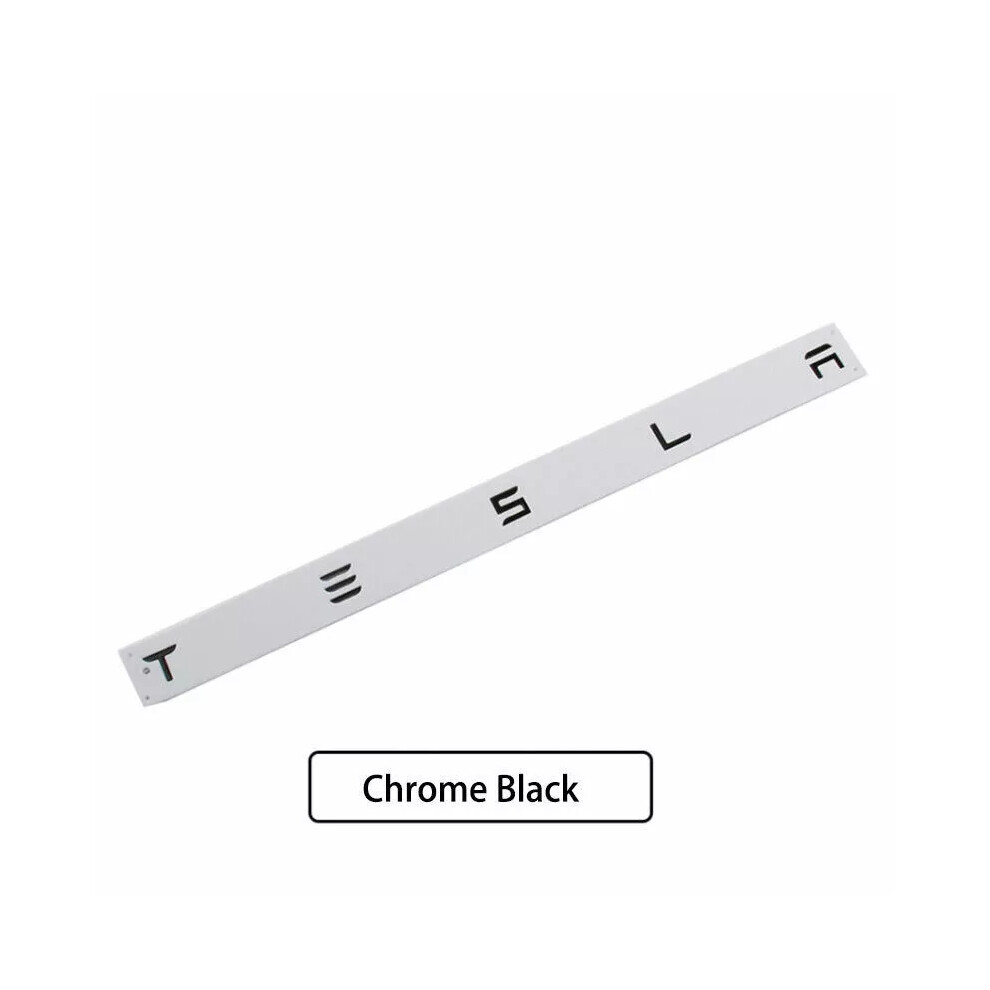 (Chrome ) 3D Trunk Letters Tailgate Rear Emblem Adhesive Badge Abs For Tesla Model 3 Y X S Uk Black 6963793343348
