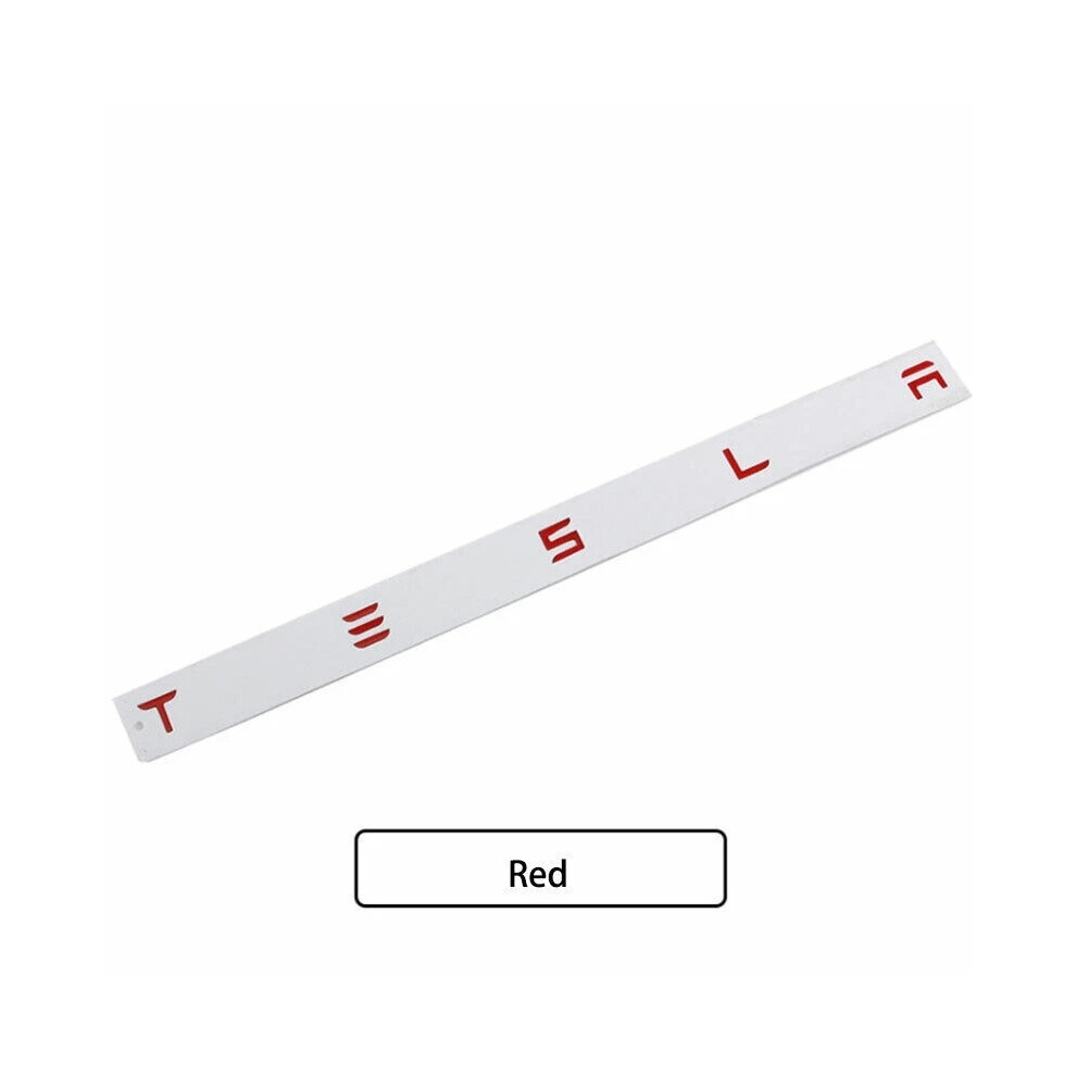(Red) 3D Trunk Letters Tailgate Rear Emblem Adhesive Badge Abs For Tesla Model 3 Y X S Uk Red 6963793343362