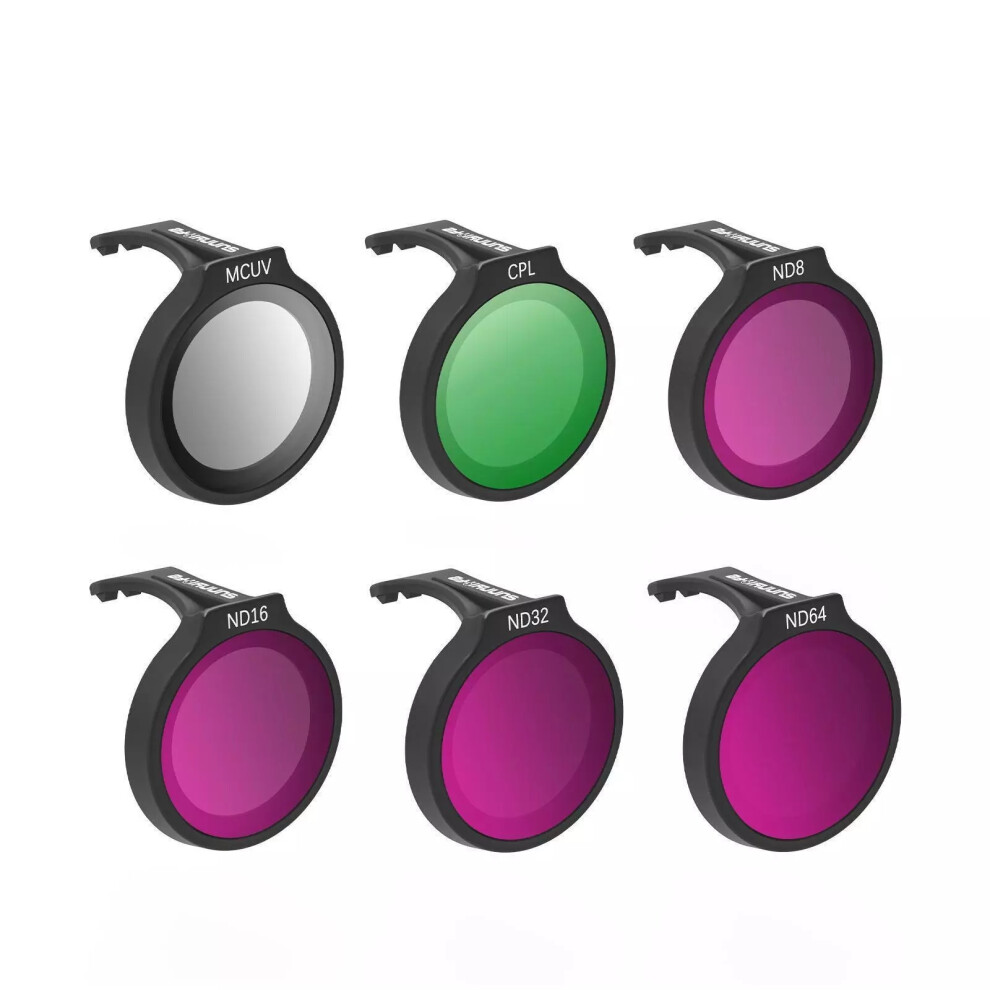 (6-Piece Set) Drone Filter Kit For Dji Neo Mcuv Cpl Nd8 Nd16 Nd32 Camera Lens Accessories Light 6963793343669