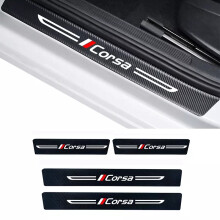 1Set For Vauxhall Corsa Car Door Plate Sill Scuff Anti Scratch Sticker Set