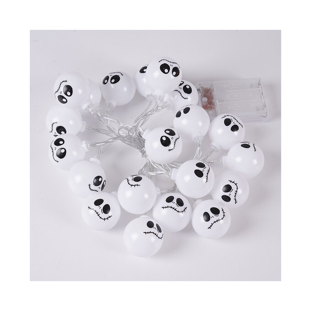 (style 3 and 4, 6m 40balls battery) 6m 40 LEDS Halloween Ghost String Lights LED Spooky Specter Fairy Lights Ghosts Battery Operated Party Indoor Deco-image-OPC-PH7NTCQ-NEW