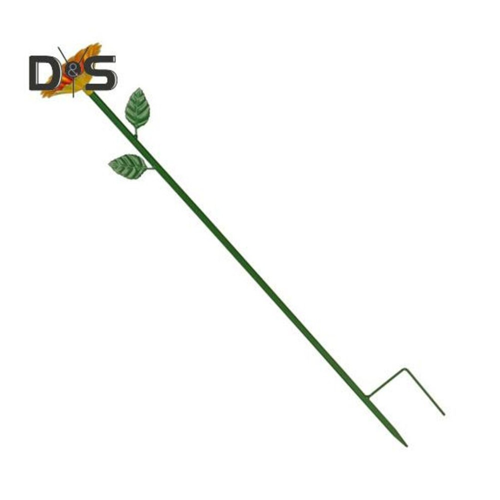 (yellow) Bee Watering Station Easy to Install Flower Shape Colorful Bee Butterfly Bath Bowl Watering Stake Garden Decoration