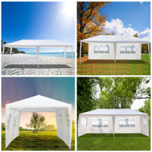 10'X20' Outdoor Patio Wedding Gazebo Canopy Party Tent w/ 4 Removable Sidewalls