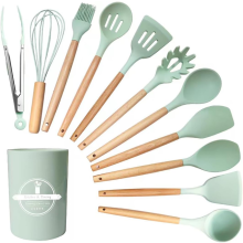 GJIE Kitchen Utensil Set, 12 PCS Silicone Cooking Utensils Set
