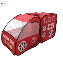 Fire Truck Shape Play Tent Up Playhouse Home Indoor Garden Outdoor Toy