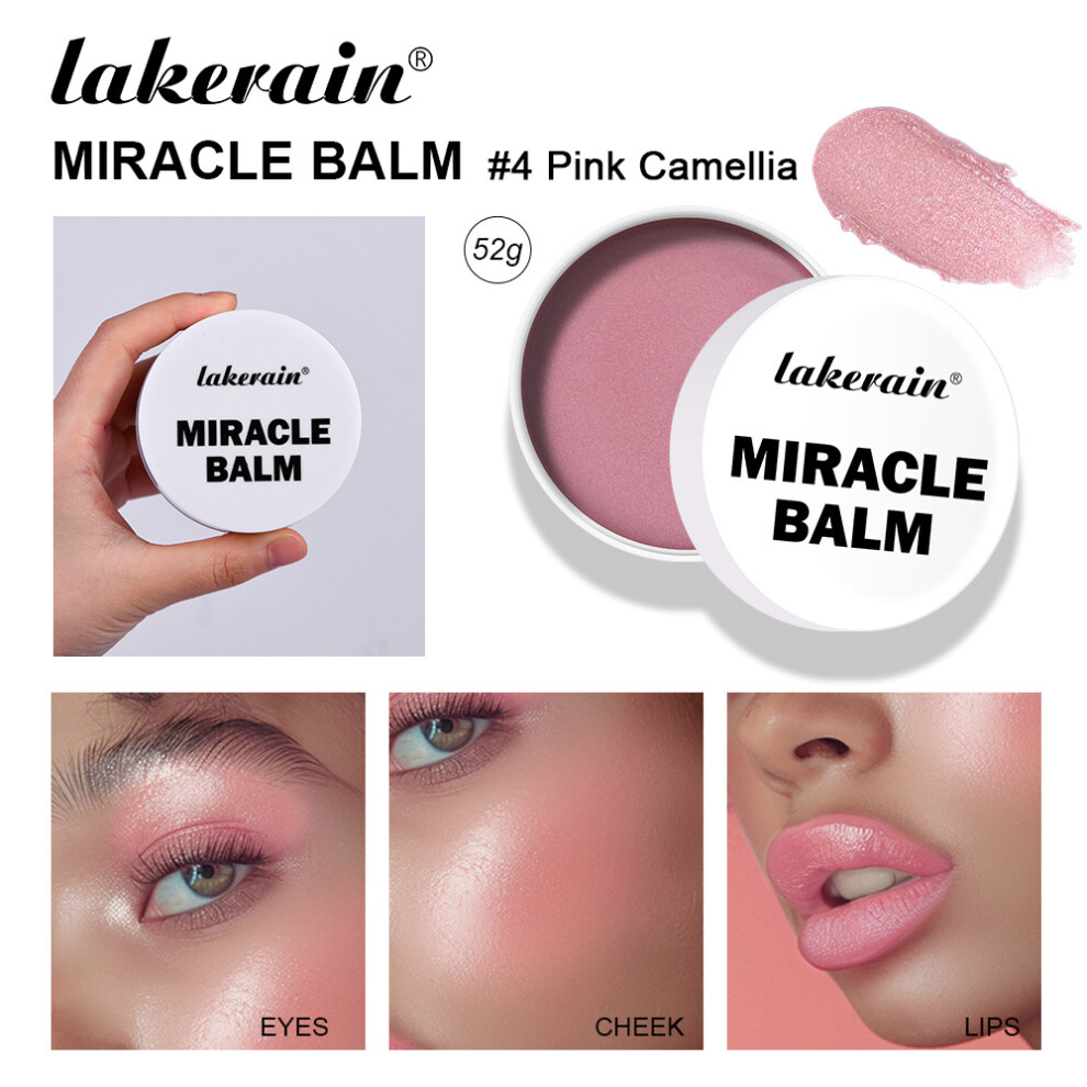 (#1 Natural) Miracle Lip & Glow Cream Blush Balm with Vitamin E  Beauty Cream Blush Create Lightweight & Shimmer Finish