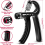 FitBeast Grip Strengthener Kit - 5 Pack Adjustable Hand Grips 3