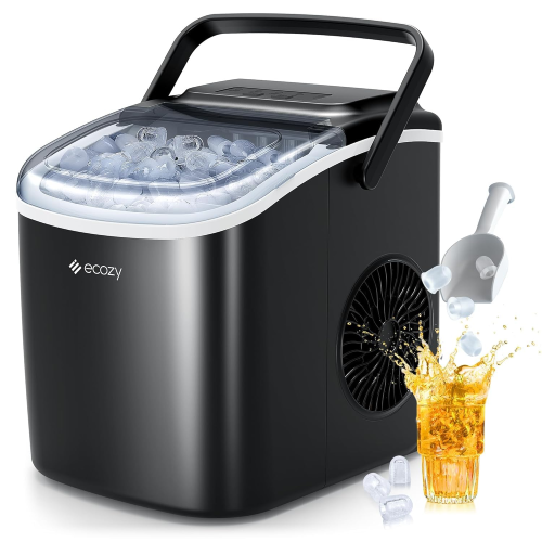 ecozy Ice Maker Machine, Portable Ice Machine, 9 Ice Cubes in 6 Mins, 2