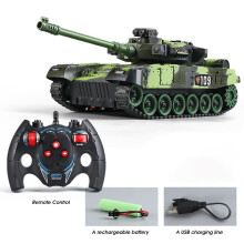 (NF778LZ ArmyGreen) RC Tank 7Ch 2.4G 1/30 Modello di carro armato cingolato telecomandato, camion militare