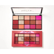 TECHNIC PRESSED PIGMENT EYESHADOW MAKE UP PALETTE HOT LOVE