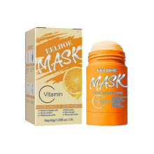 (Vitamin C) Green Tea Solid Mask Oil Control Cleansing Acne Eggplant Mask Oil Control Moisturizing Smear