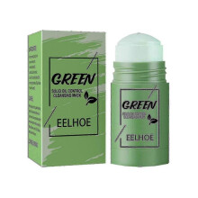 (green tea) Green Tea Solid Mask Oil Control Cleansing Acne Eggplant Mask Oil Control Moisturizing Smear