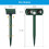 3PCS Solar Power Ultrasonic Cat Fox Repellent for Gardens 3