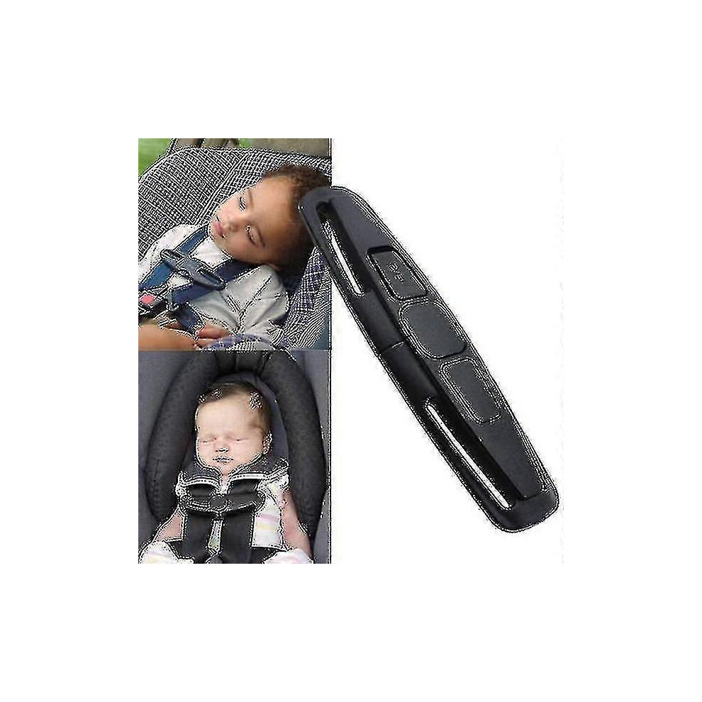(As Show, One Size) High-Quality Car Baby Safety Seat Strap Belt Harness Chest Clip Safe Buckle For Baby Kid Child Safety Seatbelt Buckle Latch Black