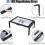 (As show, One size) Rectangular Magnifier compatible  Visually Impaired 3x Full Page Magnifier Magnifier With Hands-free Light 2