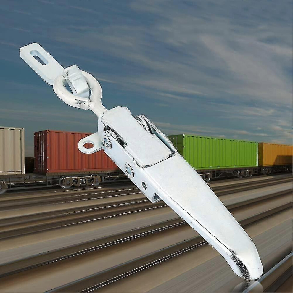 (As Show, One Size) Trailer Latches Metal Buckle Lock - Fastening Latch - Trailer 1Pc Silver 6909775887479