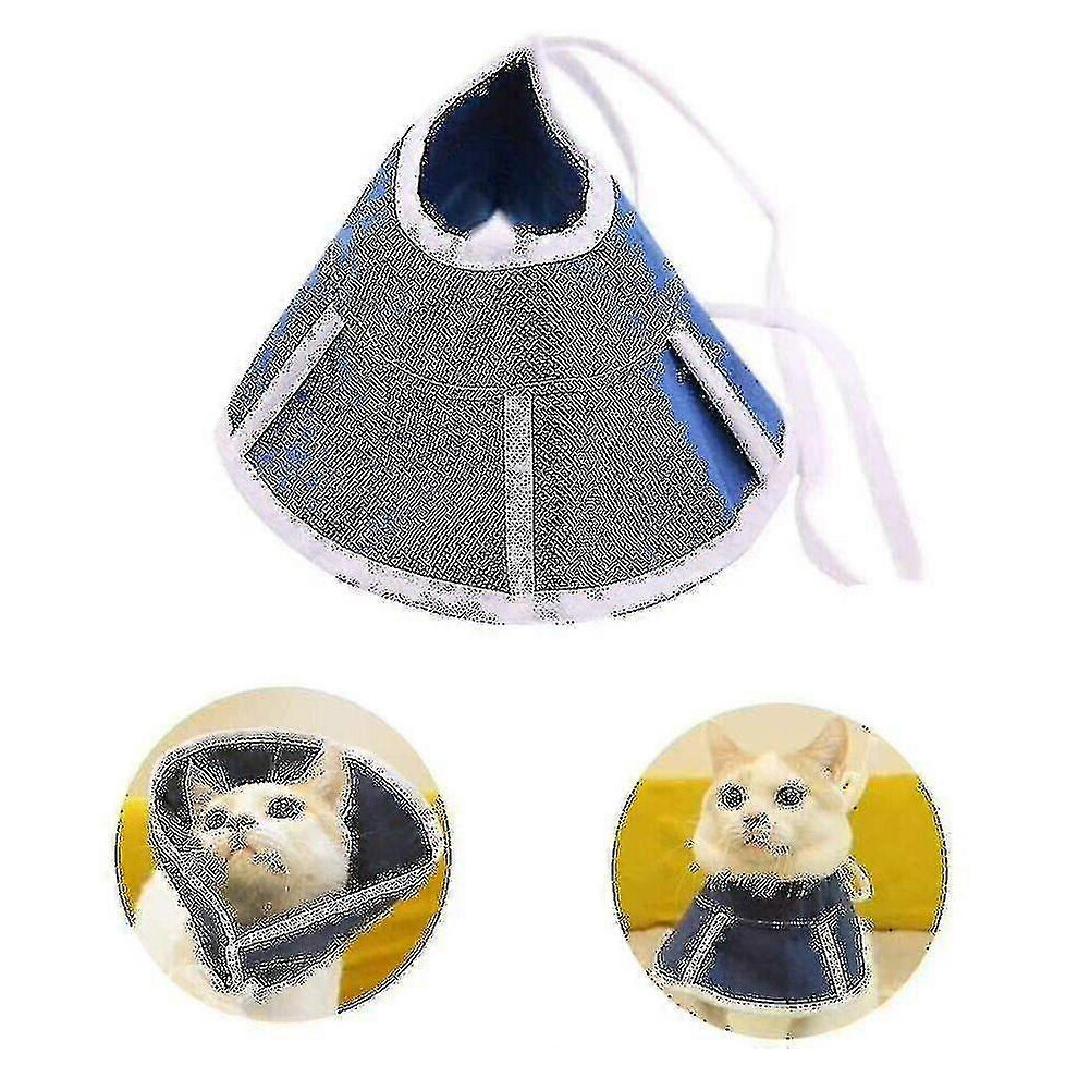 (As Show, One Size) High-Quality Adjustable Dog And Cat Surgical Recovery Collar Pet Bite Proof Lick Wound Healing 6909775832516