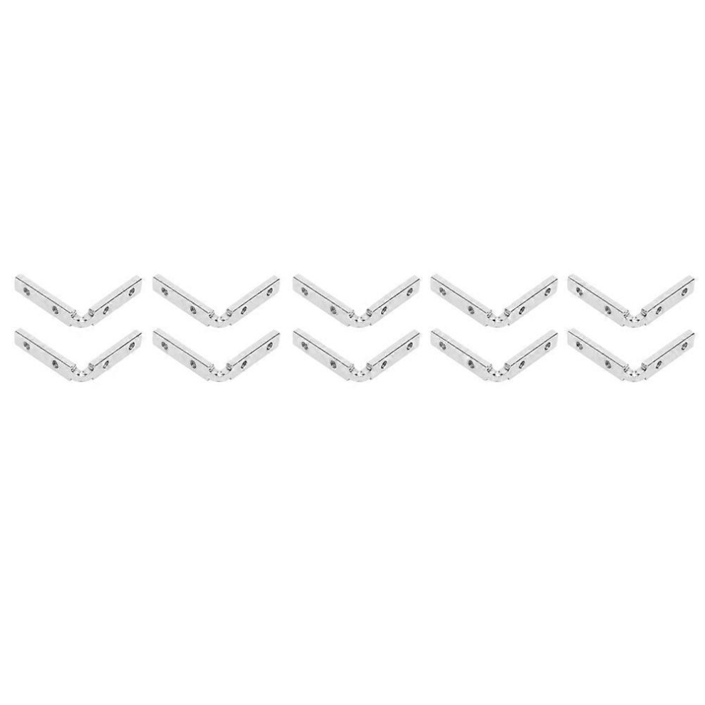(As Show, One Size) 10Pcs Aluminum Profile Interior Corner Connector Zinc Alloy L Shape Jointbracketgb 2020 Angle Slot 6909775653968