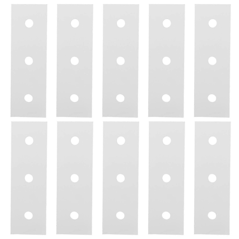 (As Show, One Size) 10Pcs Aluminum Flat Connecting Joining Plate Flat Straight Mending Joining Plates4040â3 Hole 6909775604076