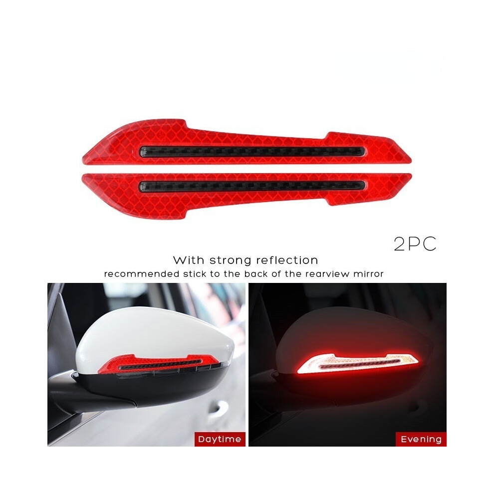 (Rosso) Adesivi Riflettenti Striscia Di Avvertimento Nastro Adesivo Protettivo Senza Tracce Adesivo