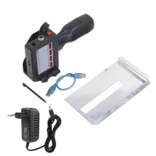 (As show, One size) Handheld Inkjet Printer 4.3in Touchscreen 600dpi 12.7mm Printing Height Adjustable Portable Inkjet P