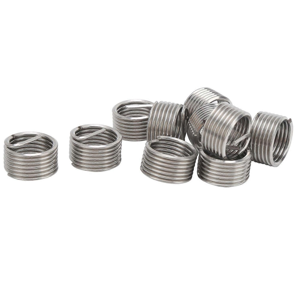 (As Show, One Size) 10Pcs Thread Repair Inserts Steel Wire Protection Sleeve Hardware Accessories M18 X 21D 6909775623862