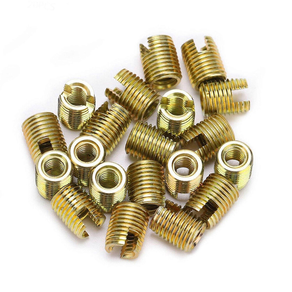 (As Show, One Size) 20Pcs 302 Carbon Steel Self Tapping Thread Insert Accessories(Inner M2*0.4 Outer M4.5*0.5) 6909775572955
