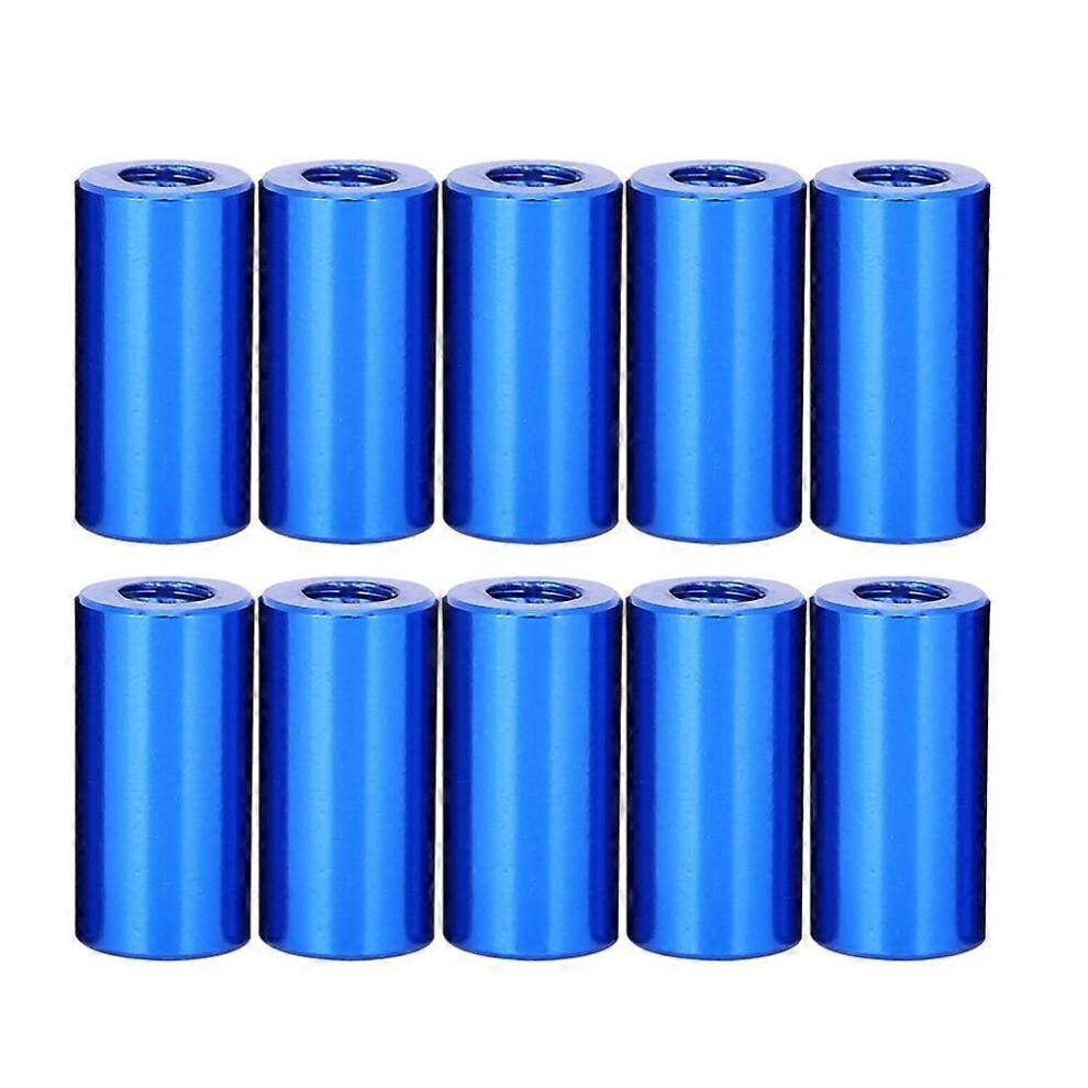 (As Show, One Size) 10Pcs M3x10 Round Aluminum Standoff Column Spacer Stud Fastener Rods Mazarine 6909775534908
