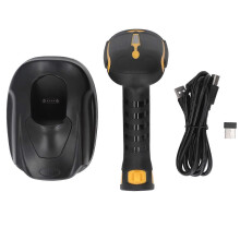(As show, One size) Barcode Scanner 2.4G Wireless BT 1D 2D Portable Barcode Reader for Zebra Module Supermarket Delivery