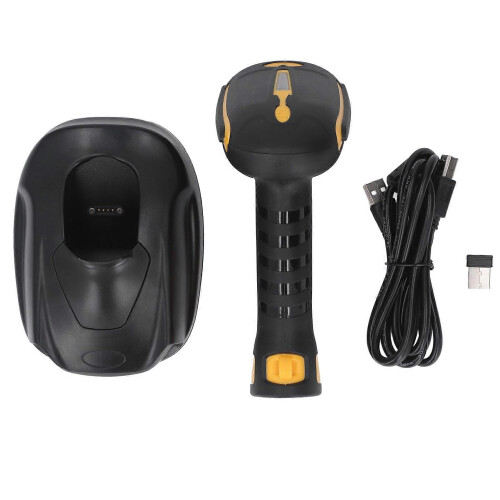 (As show, One size) Barcode Scanner 2.4G Wireless BT 1D 2D Portable Barcode Reader for Zebra Module Supermarket Delivery