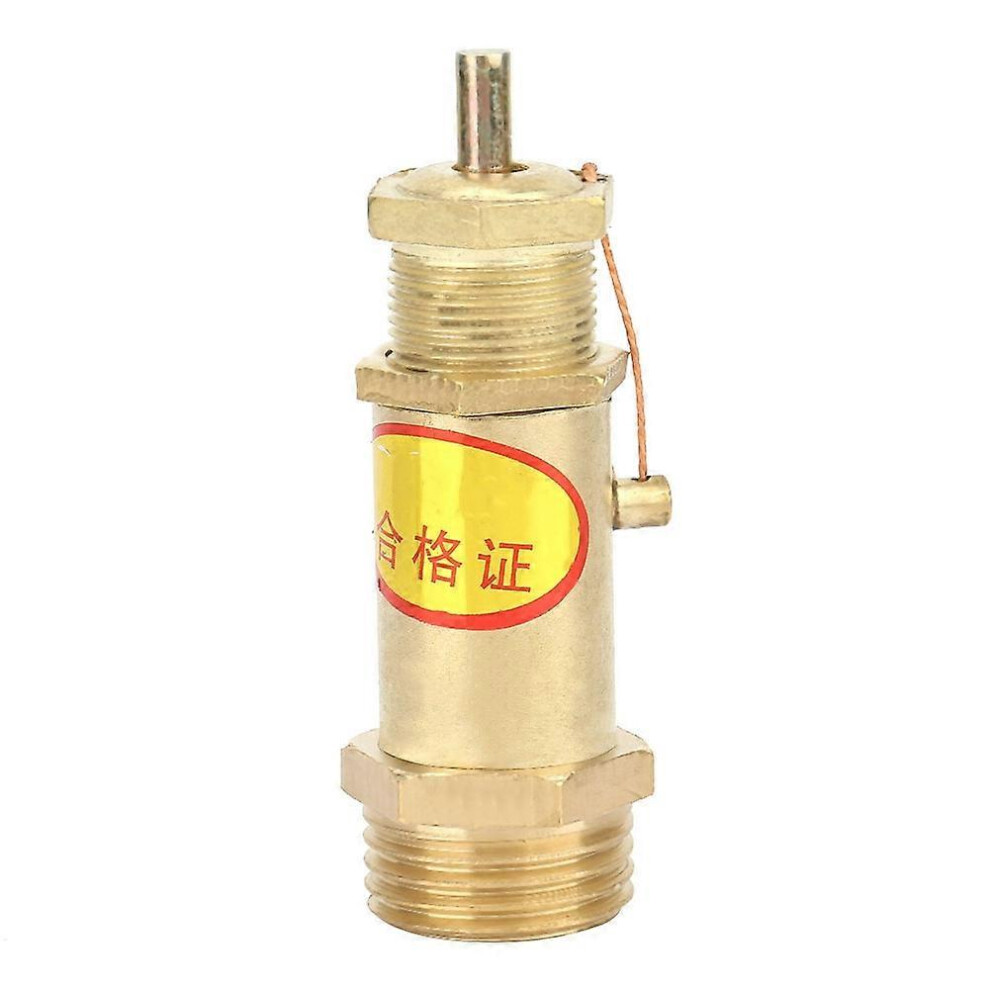 (As Show, One Size) G1/2 Air Compressor Safety Release Pressure Valve Brass For Boiler Steam Generator(7Kg) 6909775596814
