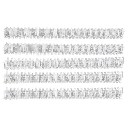 (As show, One size) 100Pcs Double Loop Wire Binding Spine 60 Sheet Capacity 3:1 Pitch 34 Loop 9.5mm Diameter Set Kit for