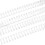 (As show, One size) 100Pcs Double Loop Wire Binding Spine 60 Sheet Capacity 3:1 Pitch 34 Loop 9.5mm Diameter Set Kit for 2