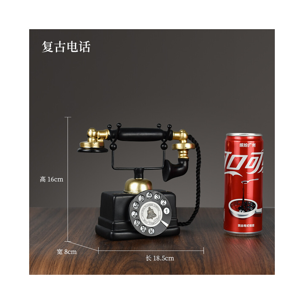 Retro Telephone Creative Small Ornaments Wine Case Bookcase Bookcase Bookcase Bookcase Decoration Decoration