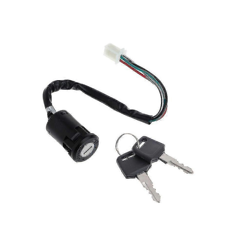 (As Show, One Size) Universal Motorcycle Atv Ignition Switch Key Compatible Kawasaki Suzuki Yamaha Honda 6909775929919