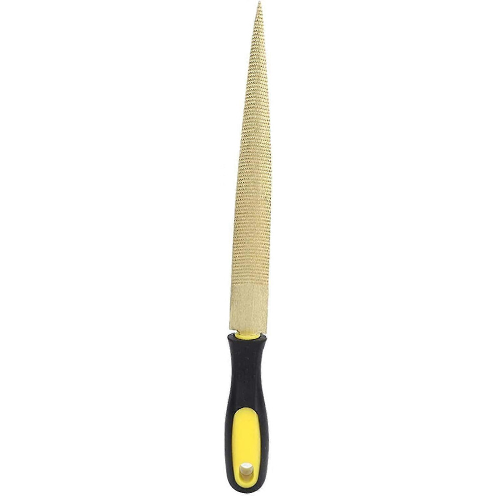 (As Show, One Size) Wood Rasp, Gold Wood File Tapered Wood File Rasp Diy Craft Carpenter Woodworking Carving Tool (Gold 6909775831977