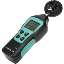(As show, One size) Digital Anemometer Anemometer 0.8~30.0m/s Handheld Thermometer Tester compatible Aviation Industry
