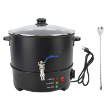 (As show, One size) Wax Melting Furnace with Spout Electric Wax Warmer Machine Nonstick Home Waxing Kit with Stirring Sp