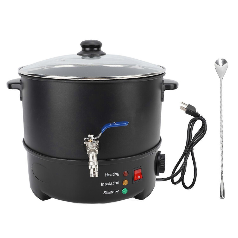 (As show, One size) Wax Melting Furnace with Spout Electric Wax Warmer Machine Nonstick Home Waxing Kit with Stirring Sp