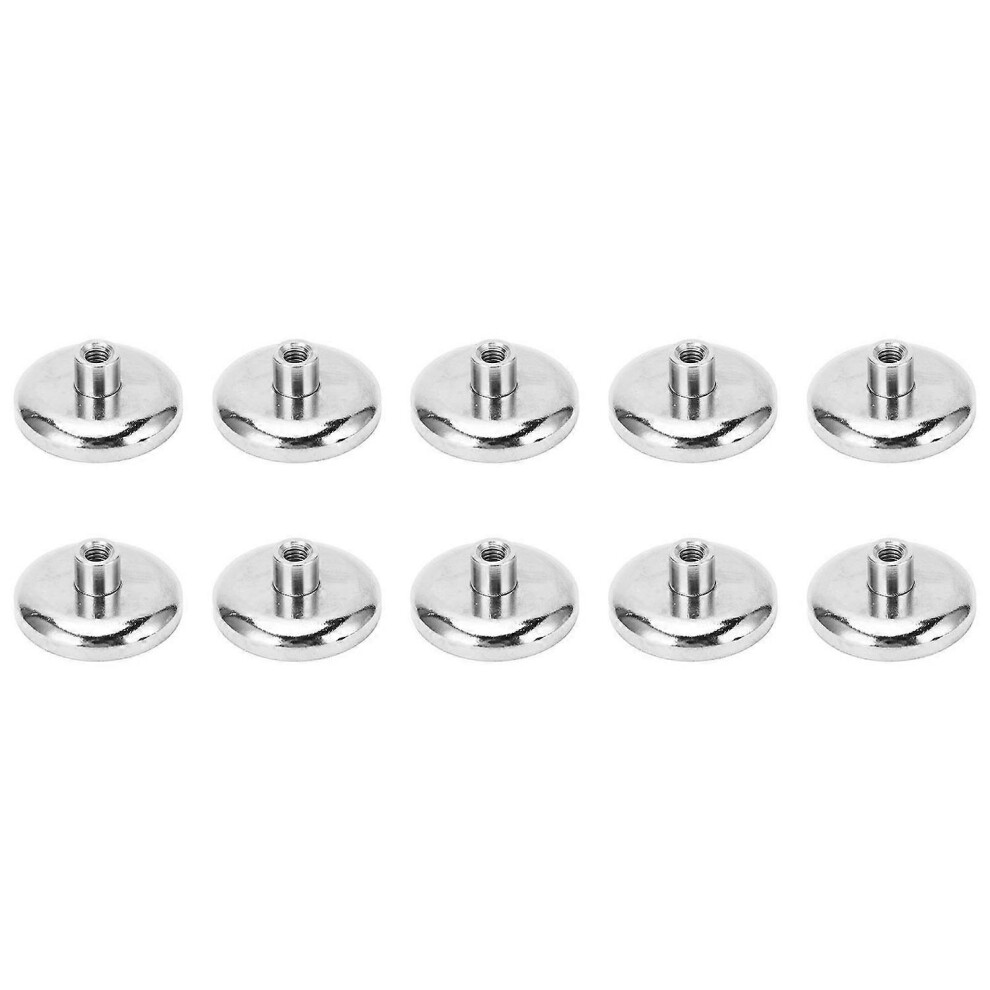 (As Show, One Size) 10 Pcs Cup Magnet D42 40Kg Neodymium Strong Magnetism Nickel Plating Rust Prevention Magnet Hook Bas 6909775636763