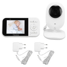 (As show, One size) Video Baby Monitor Portable Night Viewing 1080P HD 2.5in Screen Wide Angle View with Camera Audio 1