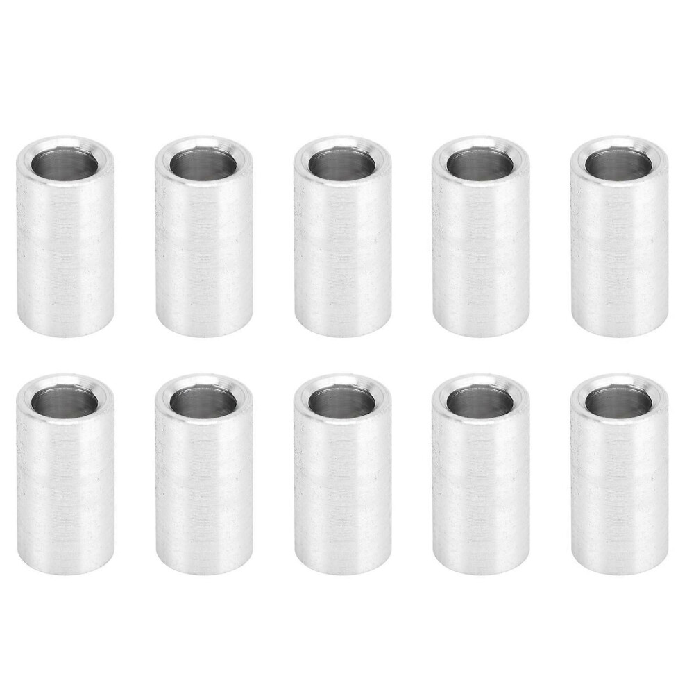 (As Show, One Size) 10Pcs Aluminum Alloy Spacer Round Unthreaded Standoff Support Accessories Outer Diameter 6Mmlong 9Mm 6909775646595