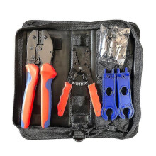 (As show, One size) Mc4 Crimping Pliers Solar Pv Crimping Pliers Ly-2546b 2.5/4/6 Tool Set Crimping Pliers (orange)